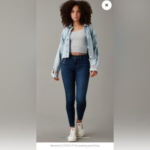 American Eagle Outfitters Skinny Curvy Blue Jeans